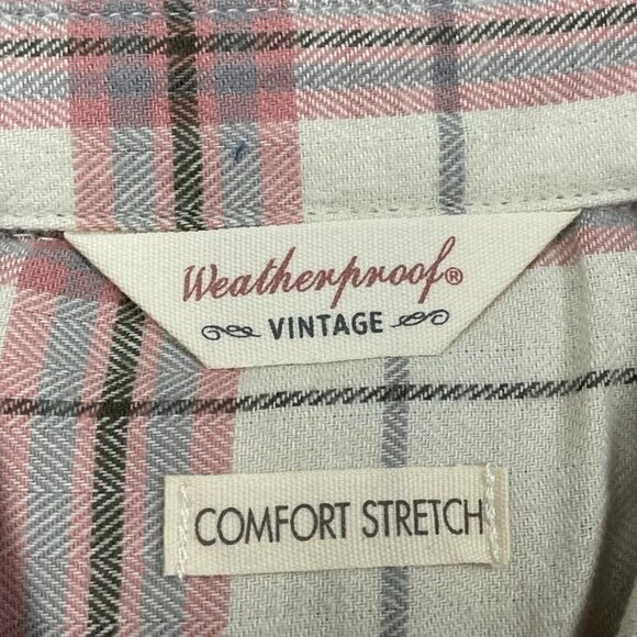 Weatherproof Vintage Womens Plaid Button-Up Shirt Comfort Stretch S d0487 - Picture 3 of 9